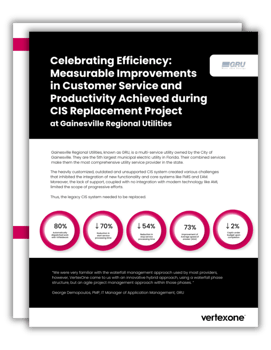 Celebrating Efficiency_  Measurable Improvements  in Customer Service and Productivity Achieved during  CIS Replacement Project