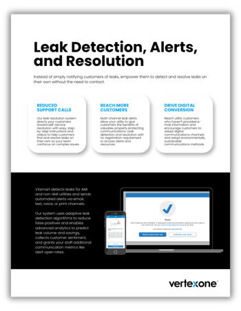 Leak Detection, Alerts, and Resolution within VXsmart
