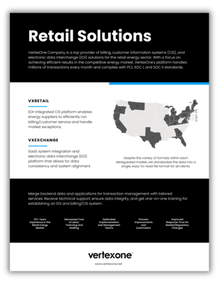 Solutions for Energy Suppliers - VertexOne Retail Solutions
