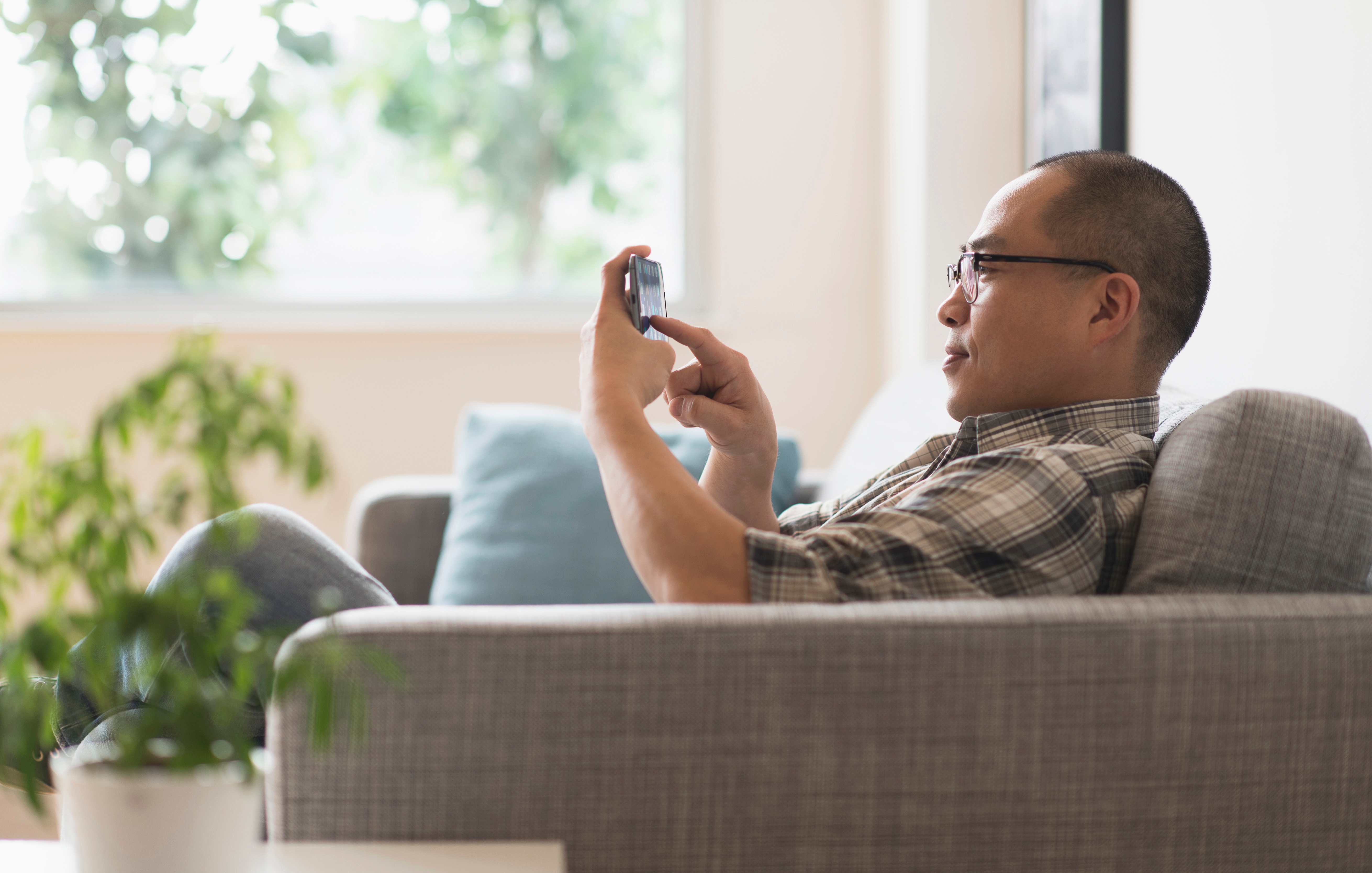 man on cell phone