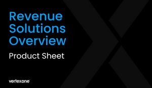 VertexOne Revenue Solutions Fact Sheet