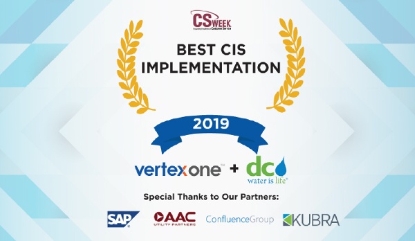 DC Water’s VertexOne Customer Platform Initiative Recognized with Best CIS Implementation Award
