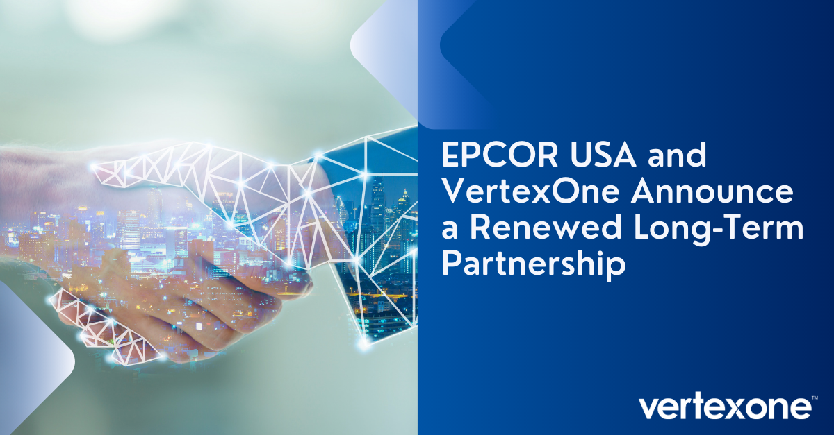 EPCOR USA and VertexOne Announce a Renewed Long-Term Partnership