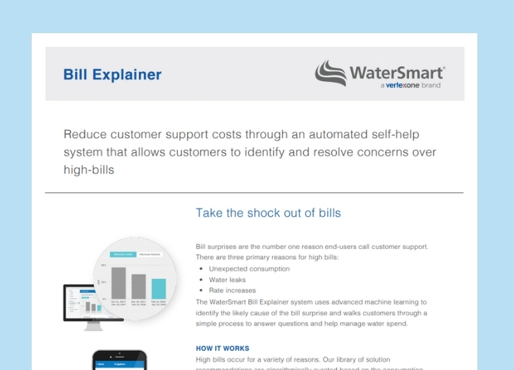 WaterSmart Bill Explainer Fact Sheet