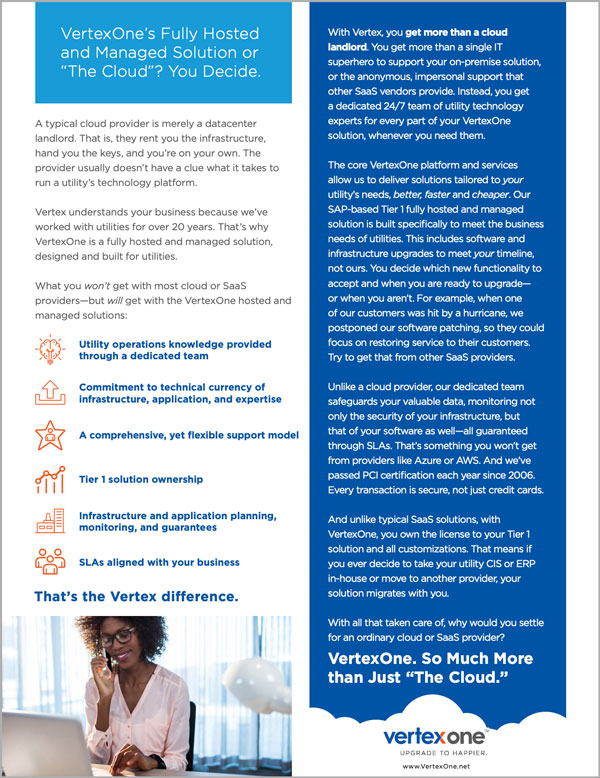 OneSheet: VertexOne's Fully Hosted and Managed Solution